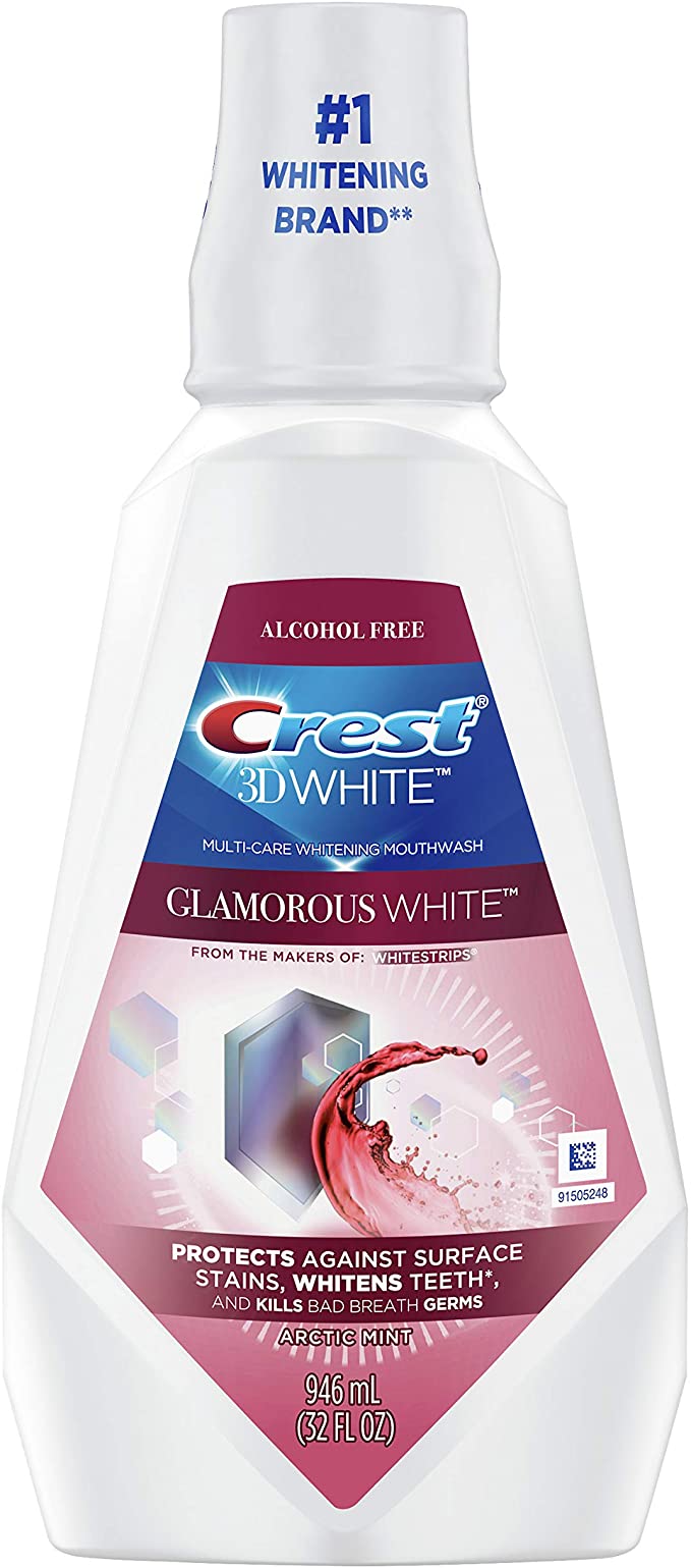 Ústna voda Crest 3D Glamorous White