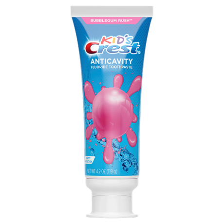 Zubná pasta pre deti Crest bubblegum so žuvačkovou príchuťou