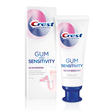 Zubná pasta na citlivé zuby Crest Gum sensitivity All day protection