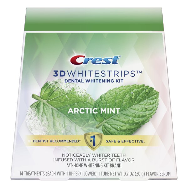 Bieliace pásiky na zuby Crest Arctic Mint